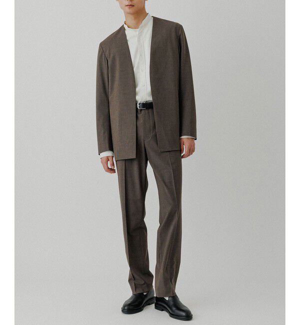 ADAM ET ROPE'「ルームジャケット / セットアップ対応」|ノーカラージャケット|