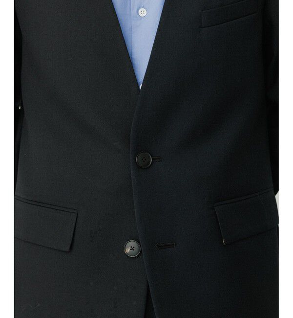 ADAM ET ROPE'「ハードクロス ノーカラージャケット / セットアップ対応」|ノーカラージャケット|