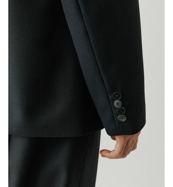 ADAM ET ROPE'「ハードクロス ノーカラージャケット / セットアップ対応」|ノーカラージャケット|