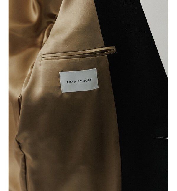 ADAM ET ROPE'「ハードクロス ノーカラージャケット / セットアップ対応」|ノーカラージャケット|