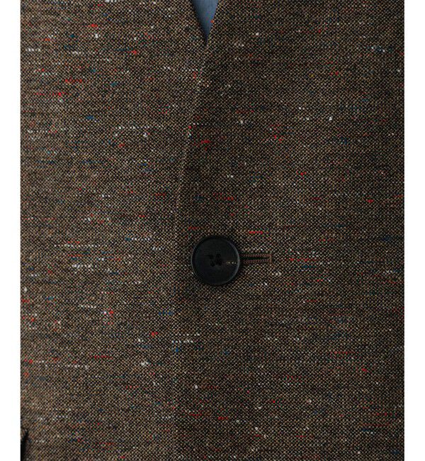 ADAM ET ROPE'「ハードクロス ノーカラージャケット / セットアップ対応」|ノーカラージャケット|