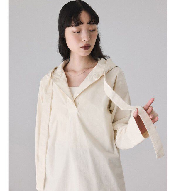 ADAM ET ROPE'「スキッパーフーディシャツ」|シャツ・ブラウス|