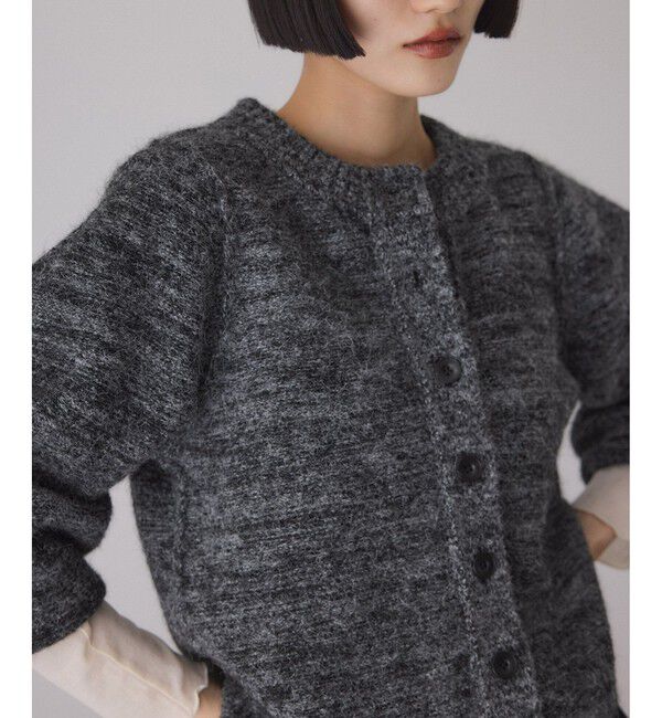 ADAM ET ROPE'「MIXヤーンカーディガン」|カーディガン|