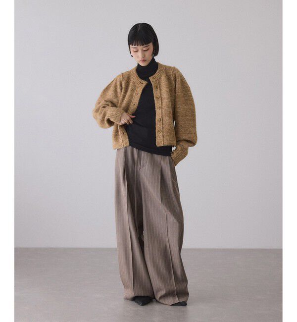 ADAM ET ROPE'「MIXヤーンカーディガン」|カーディガン|