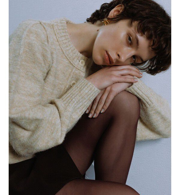 ADAM ET ROPE'「MIXヤーンカーディガン」|カーディガン|