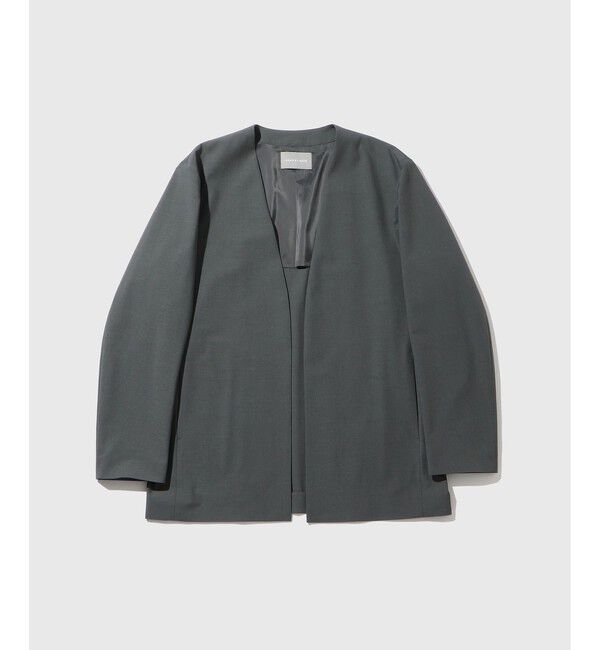 ADAM ET ROPE'「【DELEGANT】 ルームジャケット / セットアップ対応」|ノーカラージャケット|チャコール(06)