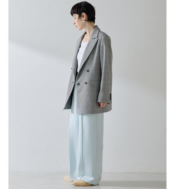 THE PAUSE「【THE PAUSE】サテンピンタックパンツ」|チノ|