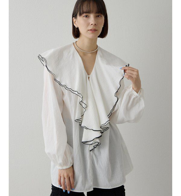  「ローンフリルブラウス」|シャツ・ブラウス|