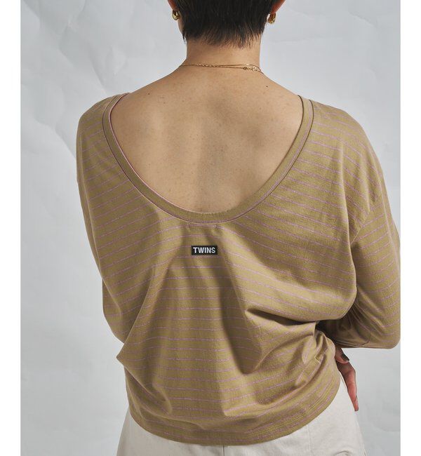 GEMINI「【GEMINI】バックシャンボーダーカットソー」|Tシャツ・カットソー|