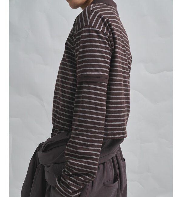 GEMINI「【GEMINI】ボーダーポロカットソー」|Tシャツ・カットソー|