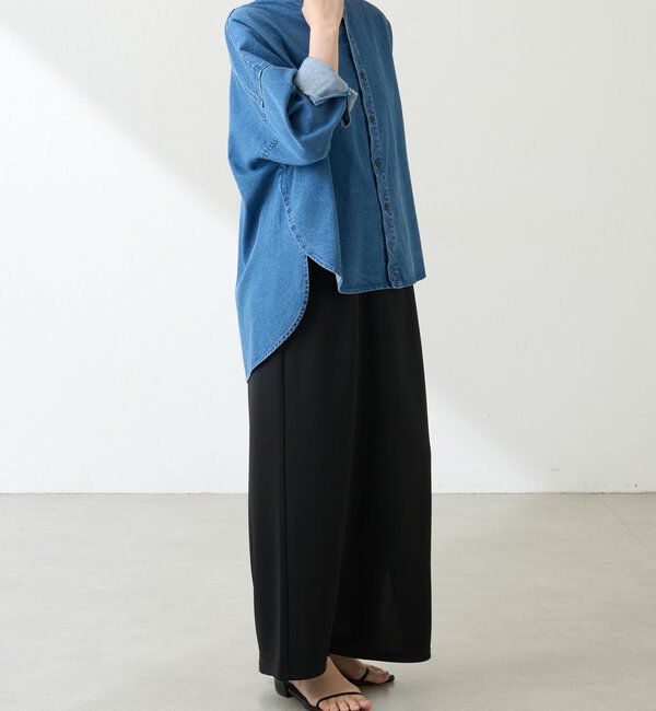  「Q.anos デニムシャツジャケット」|シャツ・ブラウス|