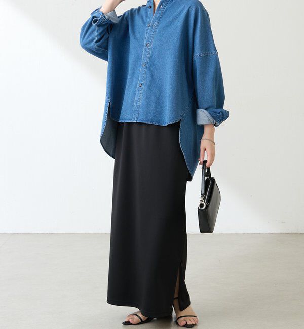  「Q.anos デニムシャツジャケット」|シャツ・ブラウス|