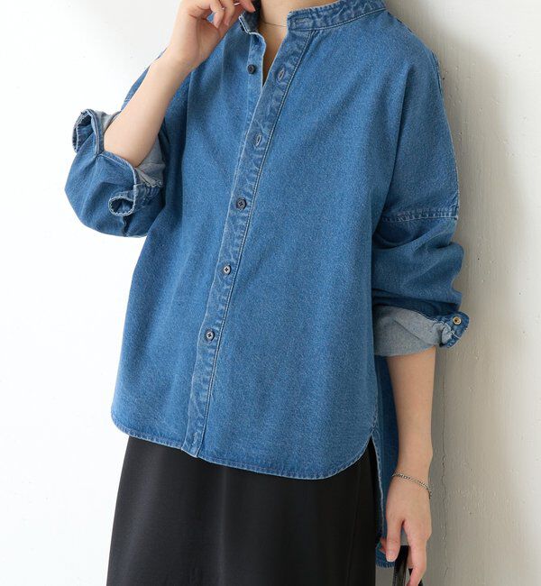  「Q.anos デニムシャツジャケット」|シャツ・ブラウス|