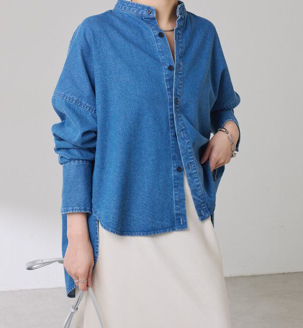  「Q.anos デニムシャツジャケット」|シャツ・ブラウス|