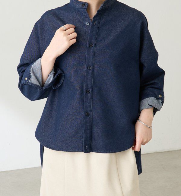  「Q.anos デニムシャツジャケット」|シャツ・ブラウス|