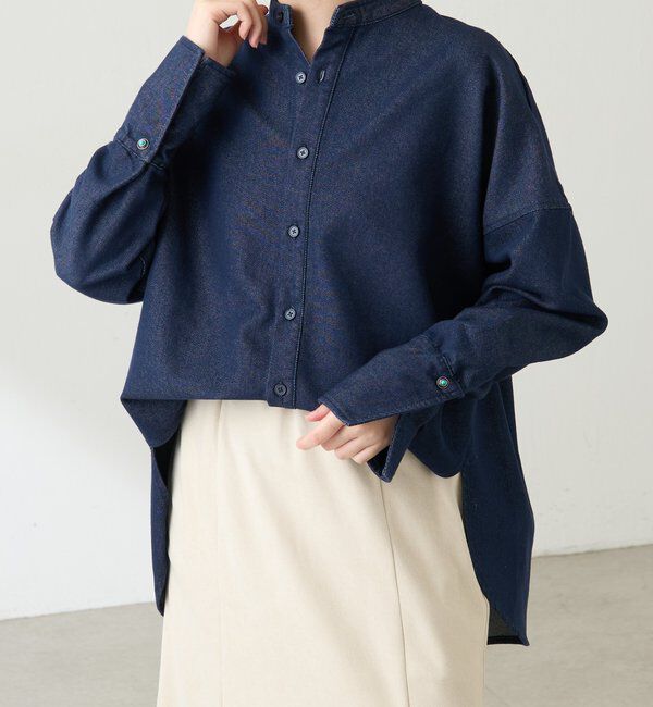  「Q.anos デニムシャツジャケット」|シャツ・ブラウス|
