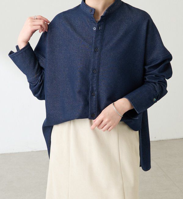  「Q.anos デニムシャツジャケット」|シャツ・ブラウス|