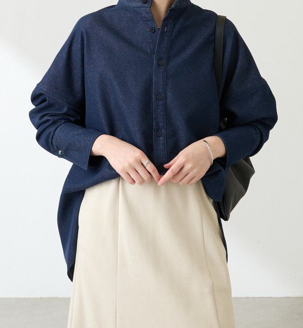  「Q.anos デニムシャツジャケット」|シャツ・ブラウス|