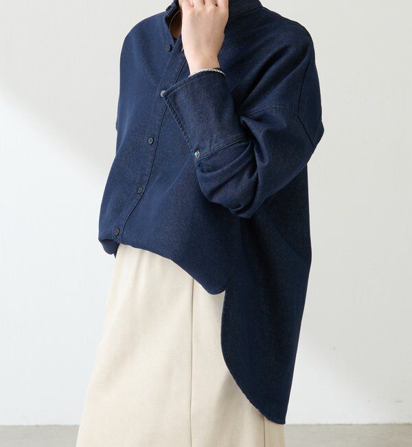  「Q.anos デニムシャツジャケット」|シャツ・ブラウス|