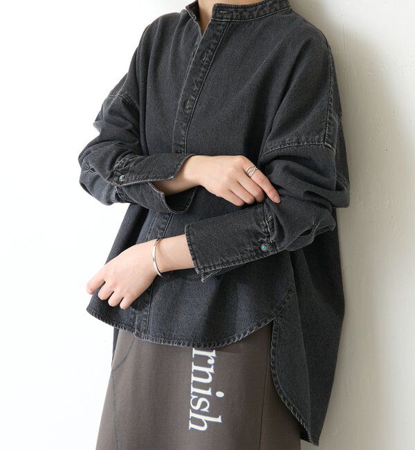  「Q.anos デニムシャツジャケット」|シャツ・ブラウス|