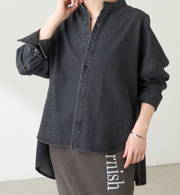  「Q.anos デニムシャツジャケット」|シャツ・ブラウス|