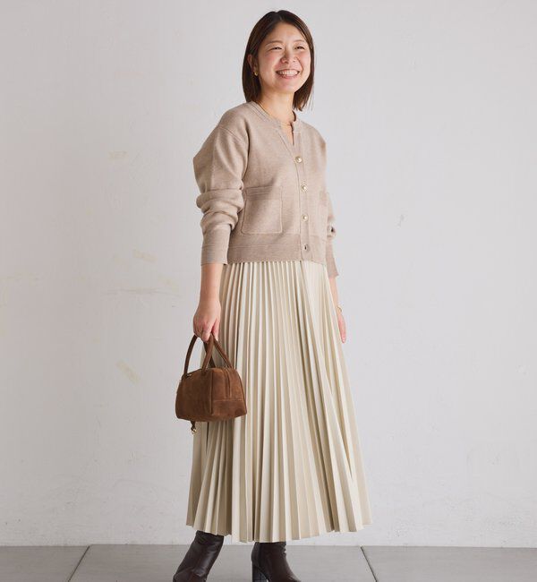  「スキッパースウェットライクカーディガン」|ニット・セーター|