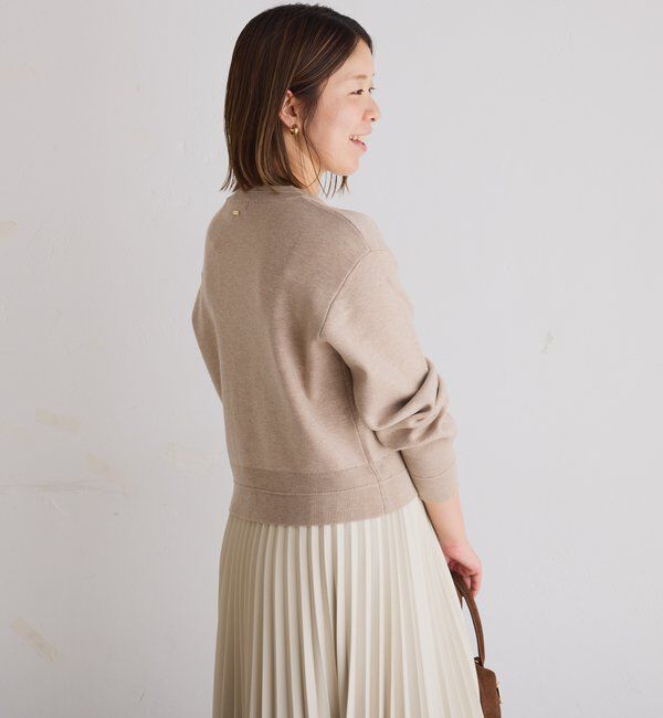  「スキッパースウェットライクカーディガン」|ニット・セーター|