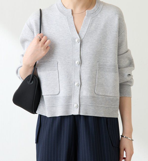  「スキッパースウェットライクカーディガン」|ニット・セーター|