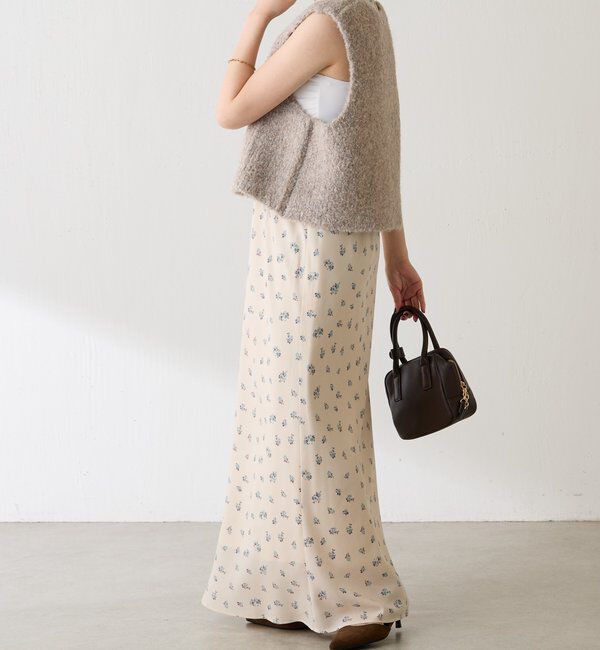  「小花柄マーメイドスカート」|スカート|