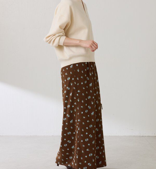  「小花柄マーメイドスカート」|スカート|
