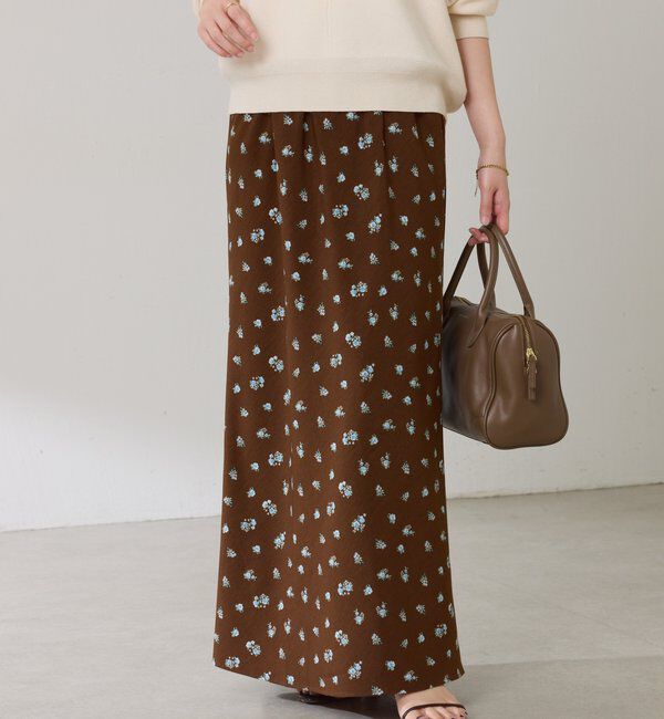  「小花柄マーメイドスカート」|スカート|