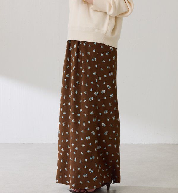  「小花柄マーメイドスカート」|スカート|