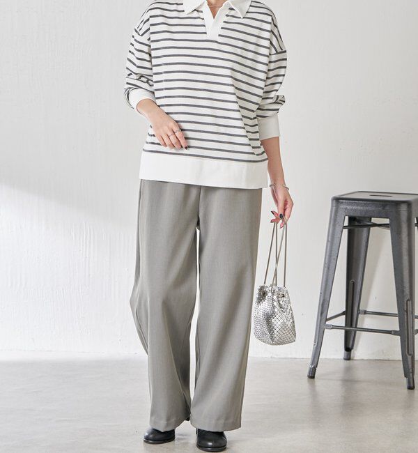  「ボーダーポンチニットソー」|Tシャツ・カットソー|