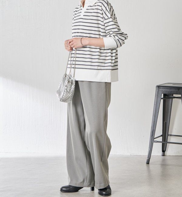  「ボーダーポンチニットソー」|Tシャツ・カットソー|