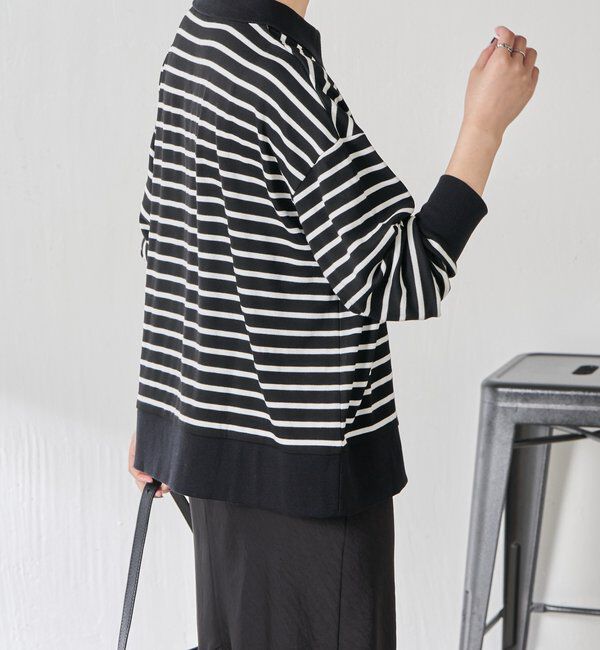  「ボーダーポンチニットソー」|Tシャツ・カットソー|