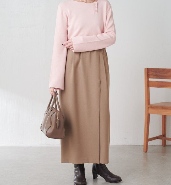  「スロープボタンニット」|ニット・セーター|