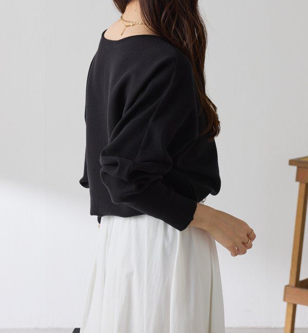  「袖リブ２WAYドルマンニット」|ニット・セーター|