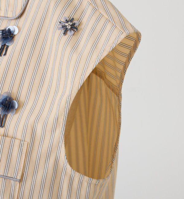  「ビジューストライプブラウス」|シャツ・ブラウス|