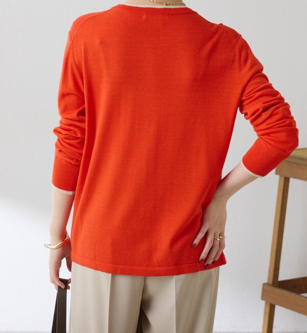  「レイヤード風クルーネックカーディガン」|ニット・セーター|