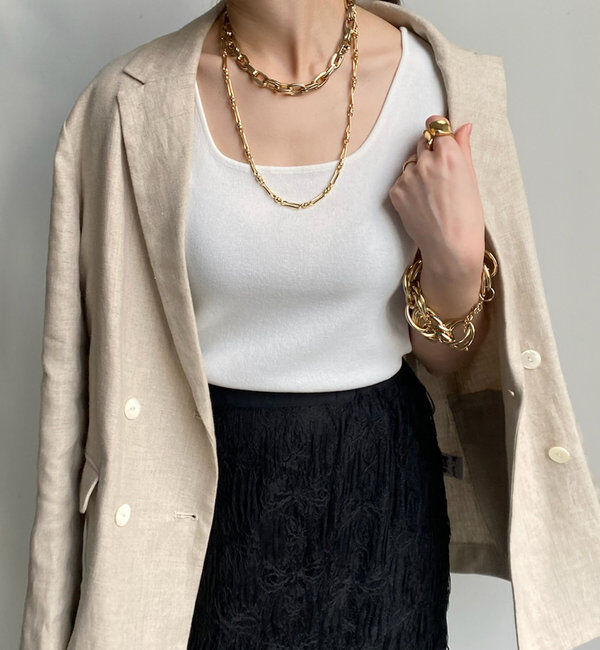  「スクエアニットタンク」|ニット・セーター|