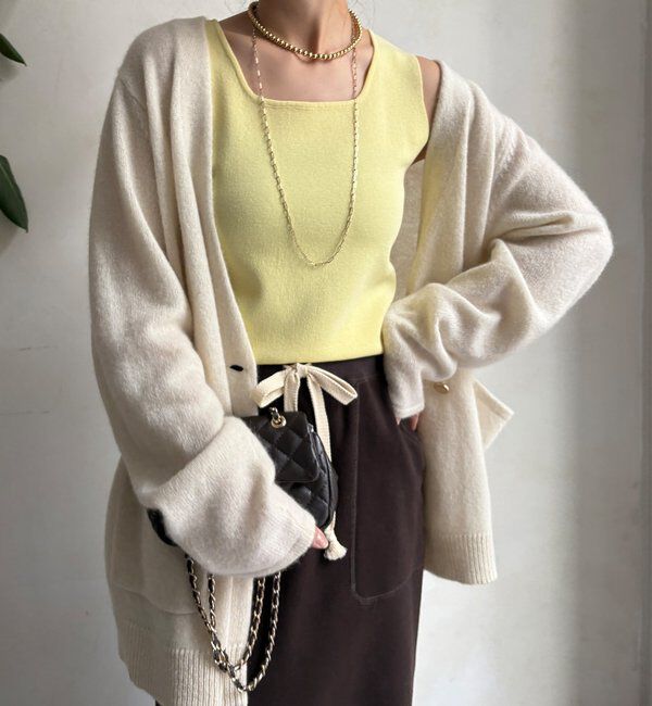  「スクエアニットタンク」|ニット・セーター|