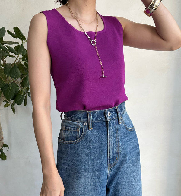  「スクエアニットタンク」|ニット・セーター|