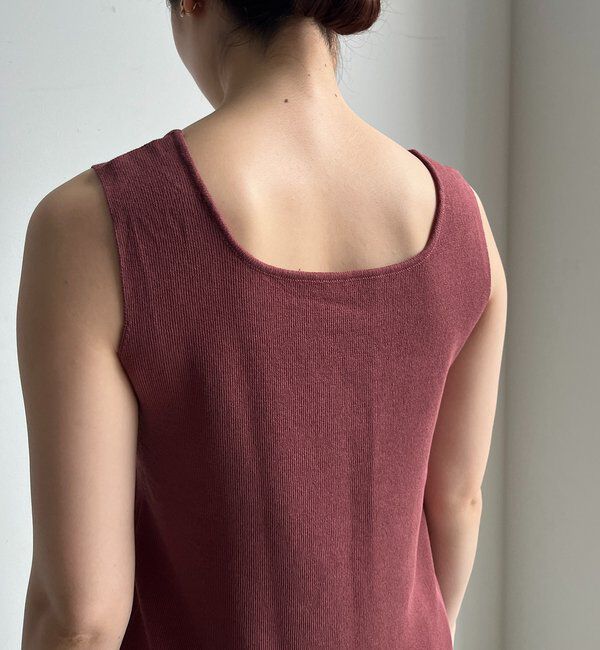  「スクエアニットタンク」|ニット・セーター|