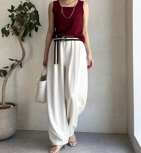  「スクエアニットタンク」|ニット・セーター|