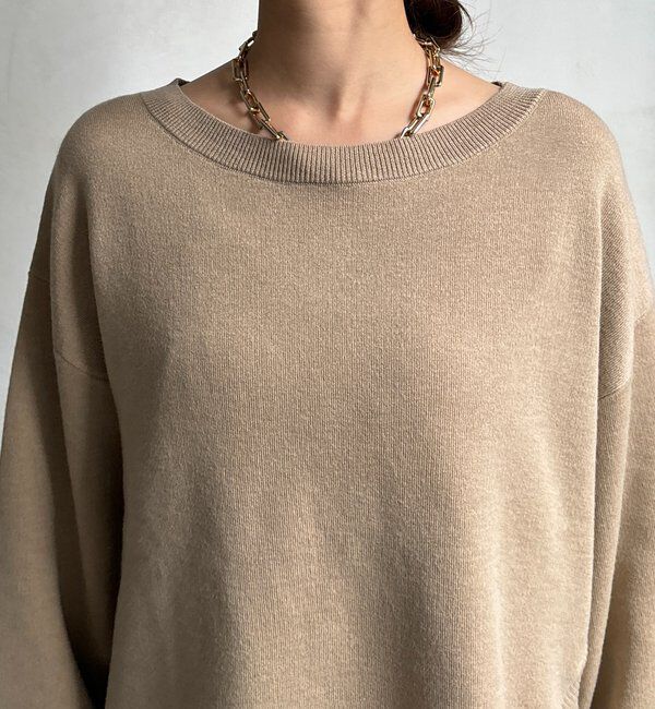  「アシメラウンドニットプルオーバー」|ニット・セーター|