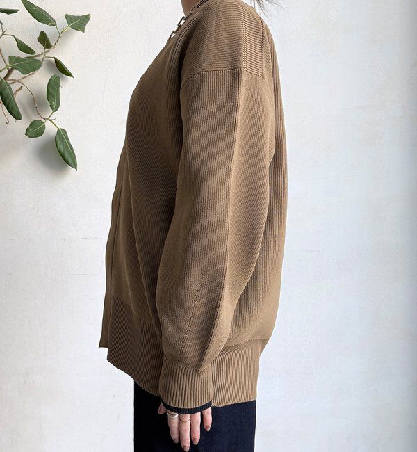  「バイカラーVカーディガン」|カーディガン|