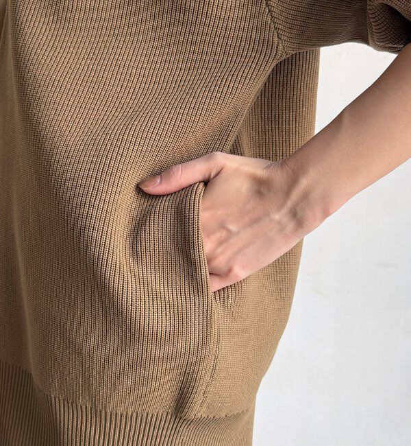  「バイカラーVカーディガン」|カーディガン|