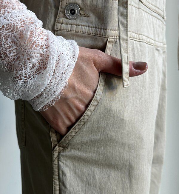  「ストレッチツイルピグメント加工オールインワン」|ワンピース|