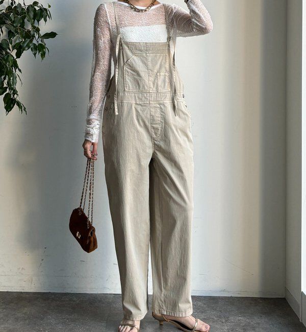  「ストレッチツイルピグメント加工オールインワン」|ワンピース|