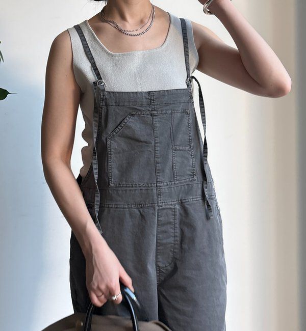  「ストレッチツイルピグメント加工オールインワン」|ワンピース|